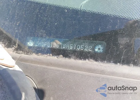 2011 Honda Civic Lx z USA, uszkodzony, nr VIN 2HGFG1B67BH510522